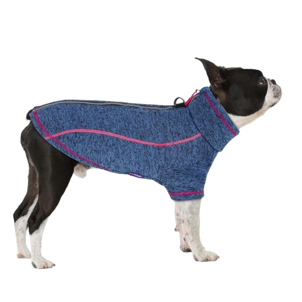 BRAND NEW 2XL Blue Dog Sweater with Reflective Pink Accents